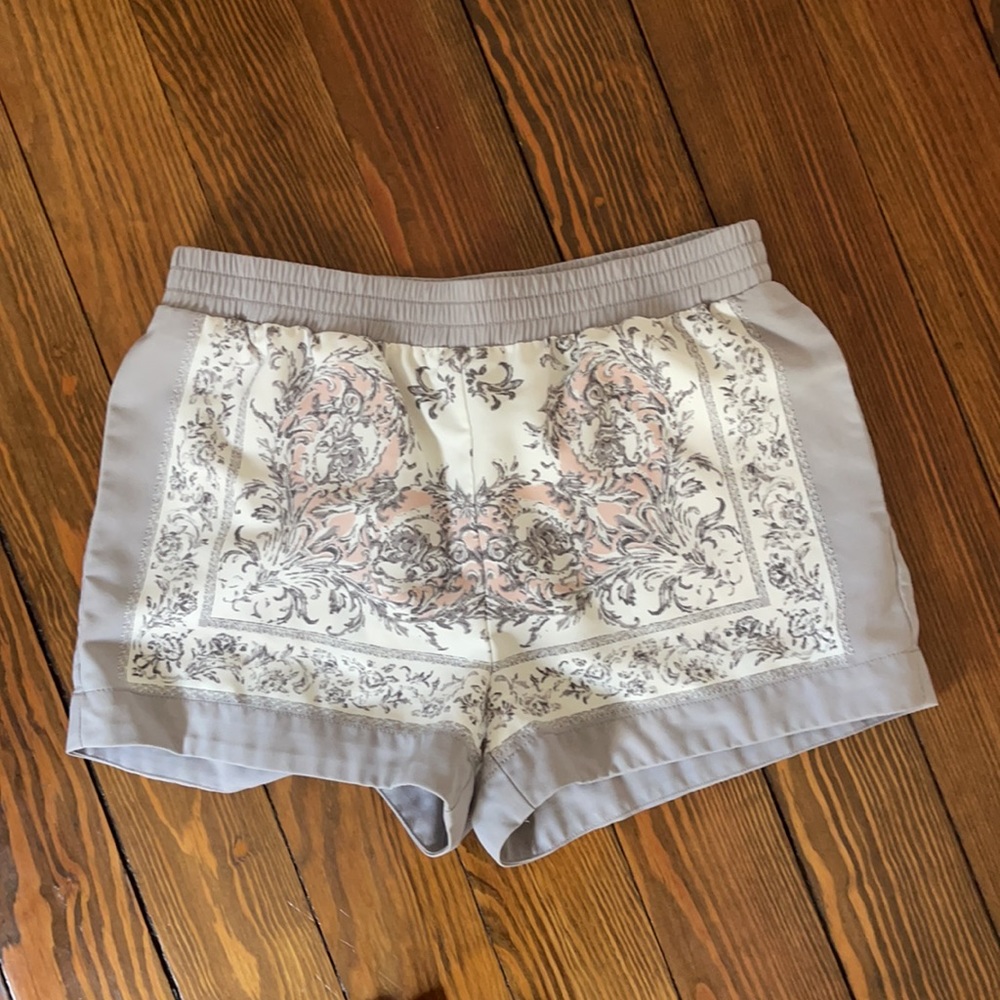 BCBG pattern paisley shorts
